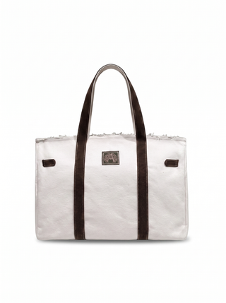 Bella Big Off White / Brown - retro