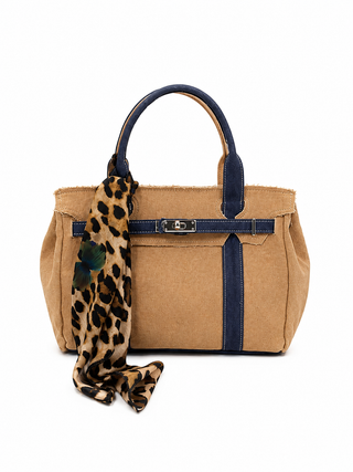 Bella Midi Camel / Navy - fronte