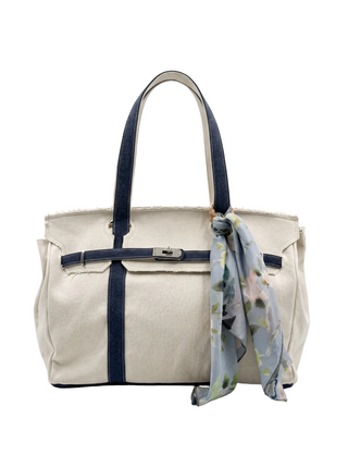 Bella Big Off White / Navy - fronte