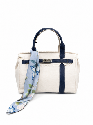Bella Midi White / Navy - fronte