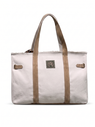 Bella Big Off White / Camel - retro