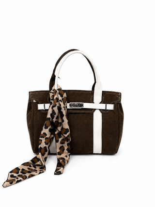 Bella Midi Brown / White - fronte