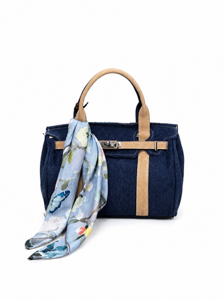 Bella Midi Navy / Camel - fronte