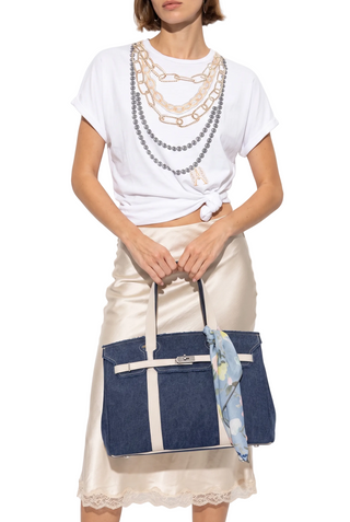 Bella Big Navy / Off White - indossata dettaglio