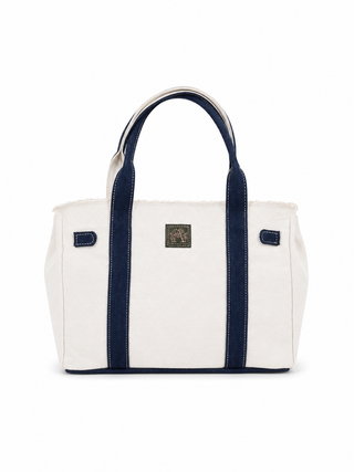 Bella Midi White / Navy - retro