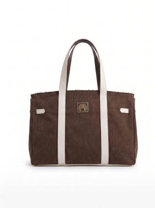 Bella Big Brown / Off White - retro