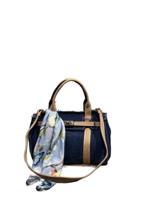Bella Midi Navy / Camel - fronte